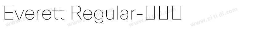 Everett Regular字体转换
